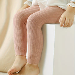 Stretch Is Comfort Girl's Cotton Footless Leggings | Stretchy | Child Size  4 -14