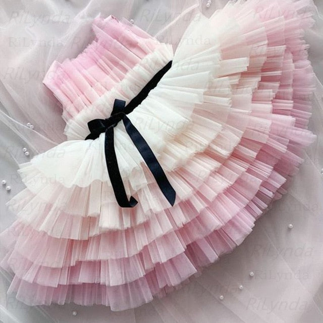 Pink Cute Girl Pageant Dresses baby birthday dress