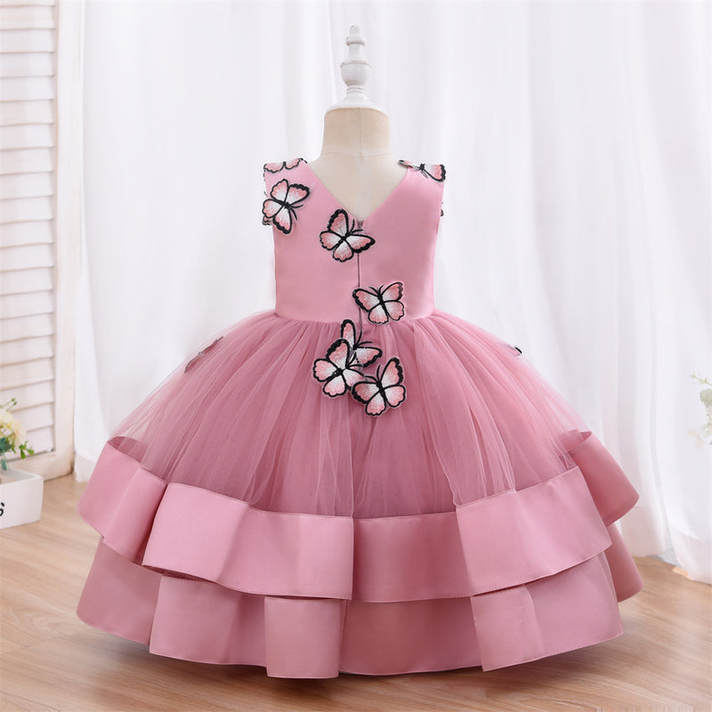 Lullaby Set Baby / Toddler Girls Birthday Party Dress with Collar - Pink