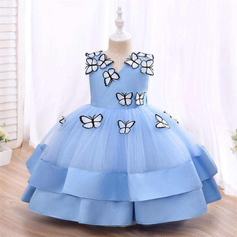 Decoration Butterflies Party Girl | Butterfly Dress Kids Girl - 7 Creative  Kids - Aliexpress