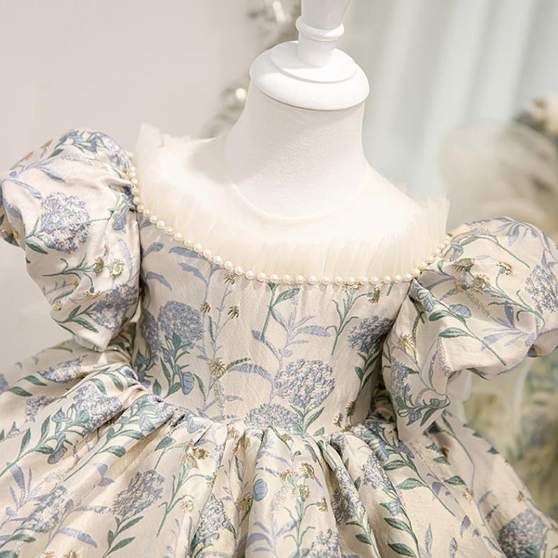Baby Spanish Lolita Princess Ball Gown Beading Design Birthday Party Dress