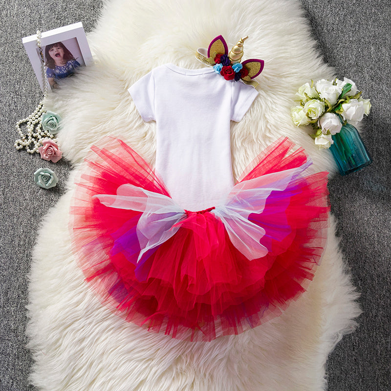 Baby Unicorn Dresses for Girls 1st First Birthday Party